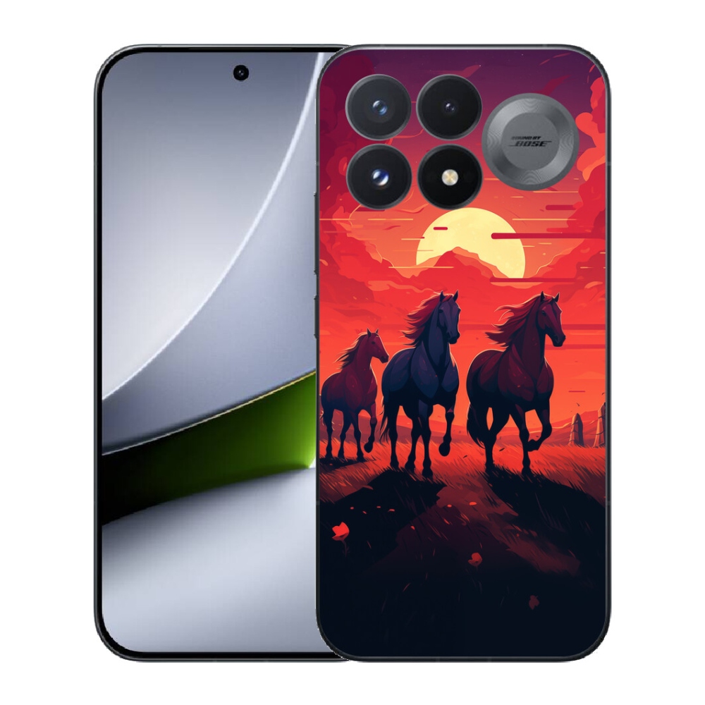 mmCase géltok a Xiaomi Poco F9 Pro 5G-hez – lovak és naplemente