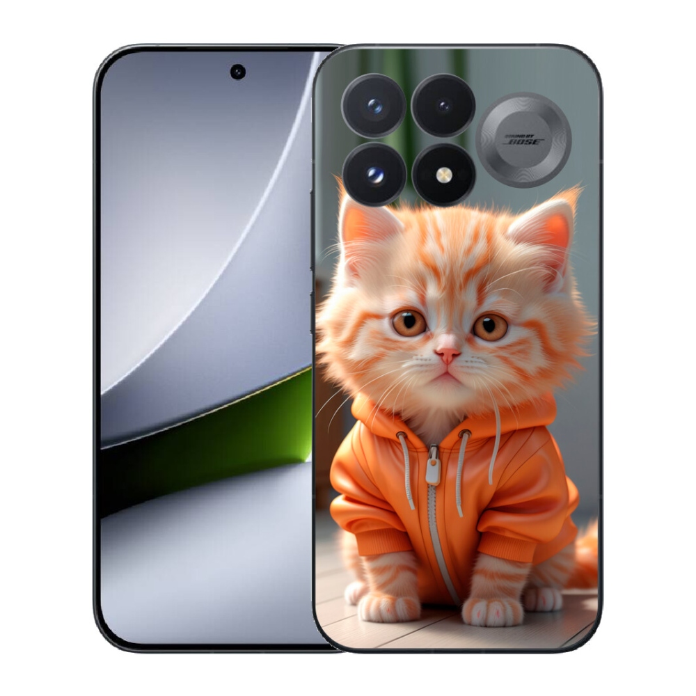 mmCase gél tok a Xiaomi Poco F9 Pro 5G-hez – pulóveres cica