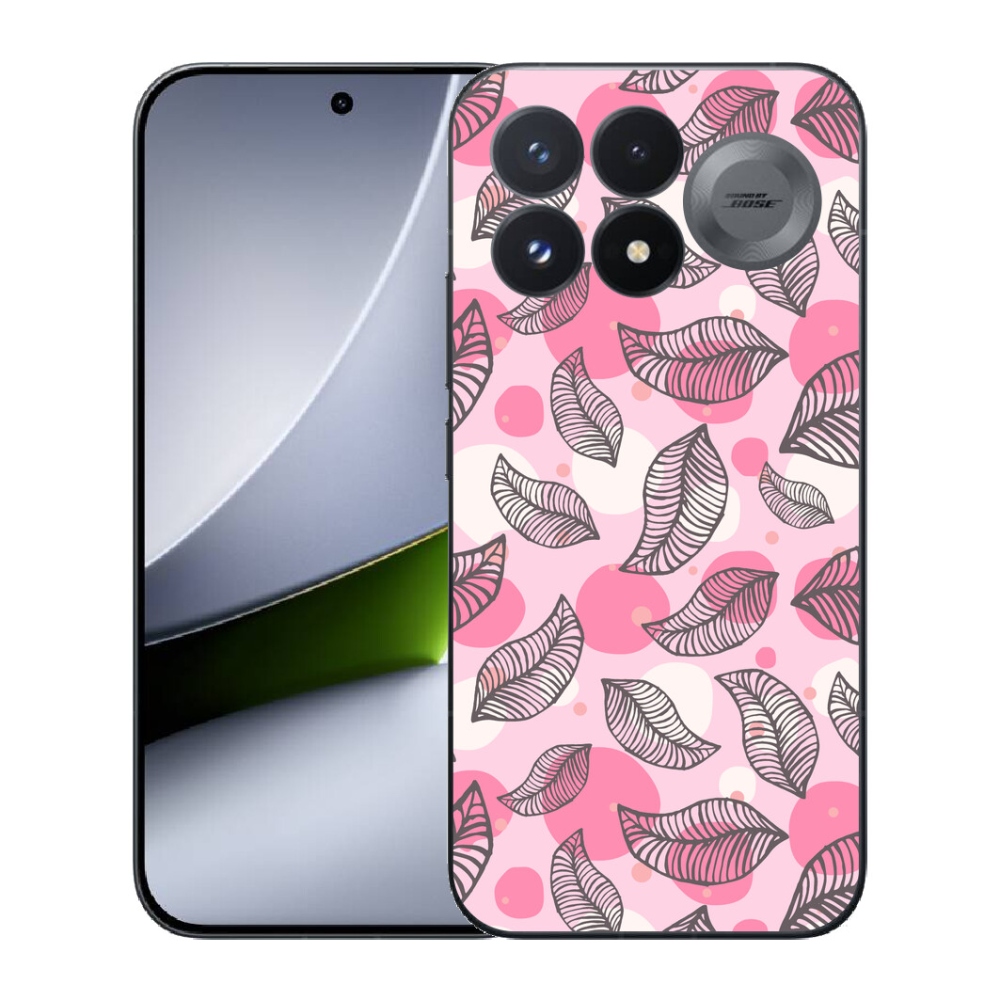 mmCase gél tok a Xiaomi Poco F9 Pro 5G-hez – rajzolt hulló levelek