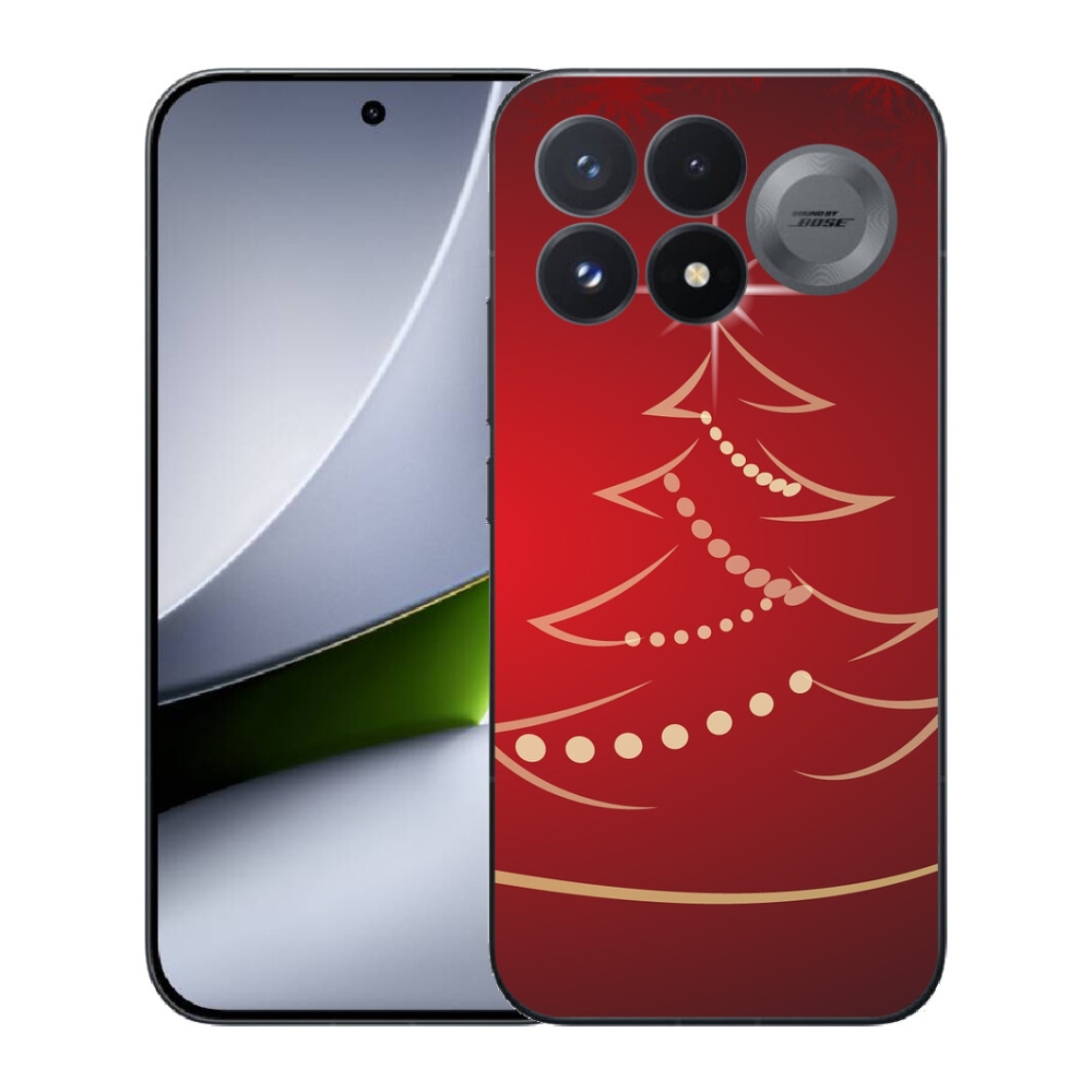 mmCase gél tok a Xiaomi Poco F9 Pro 5G-hez – rajzolt karácsonyfa