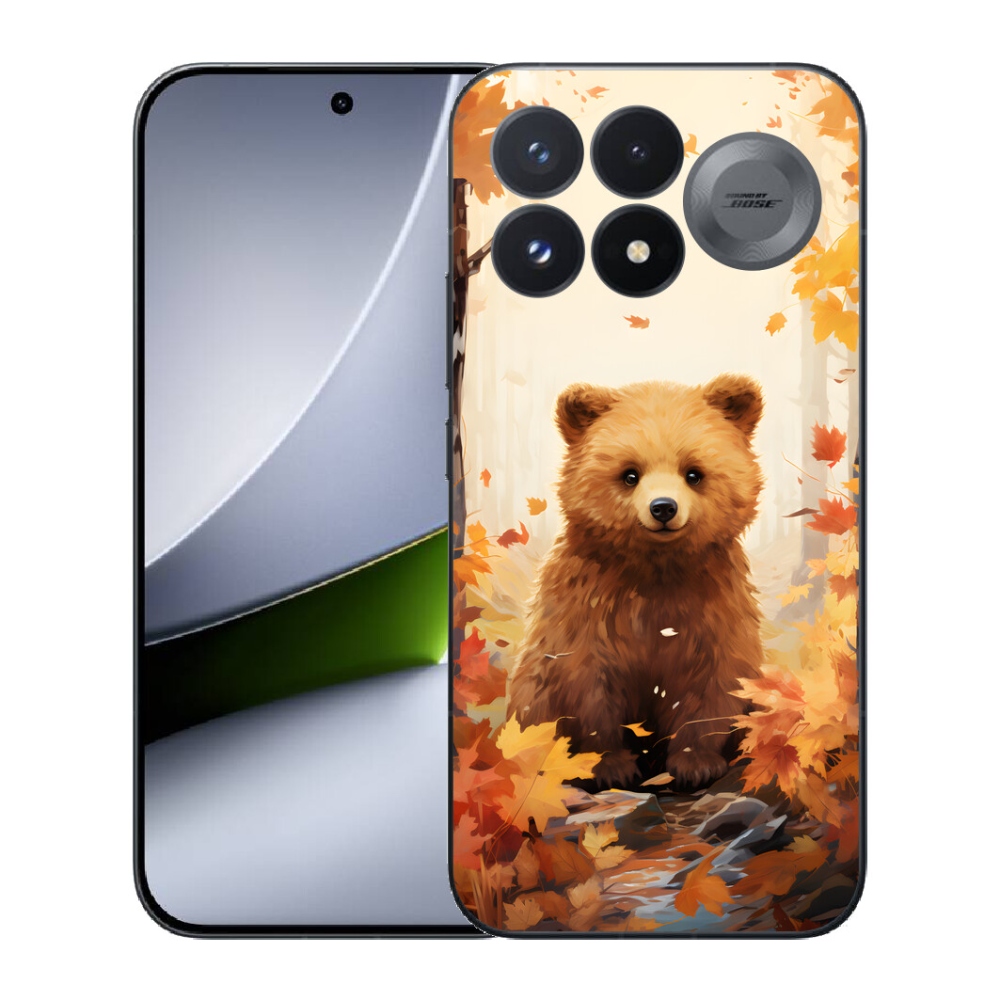 mmCase géltok a Xiaomi Poco F9 Pro 5G-hez – medve az erdőben