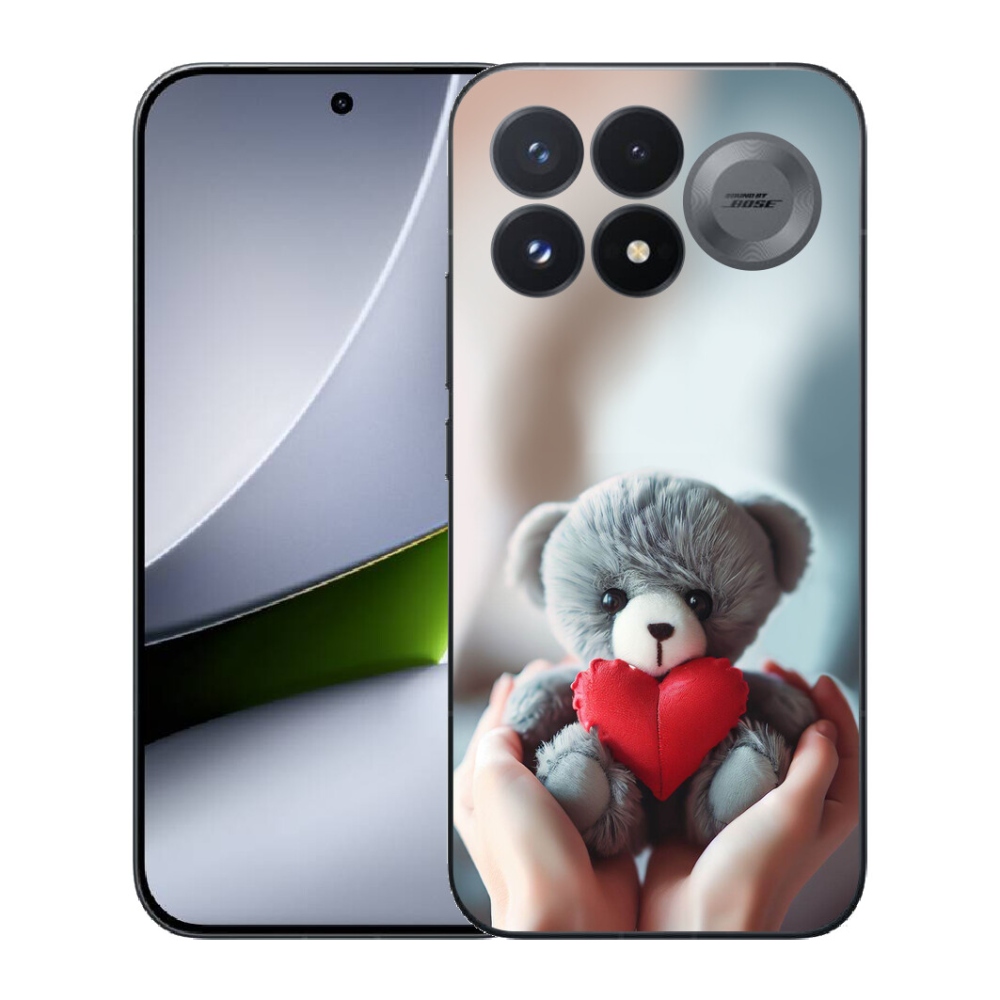 mmCase gél tok a Xiaomi Poco F9 Pro 5G-hez – mackó a szerelmeseknek