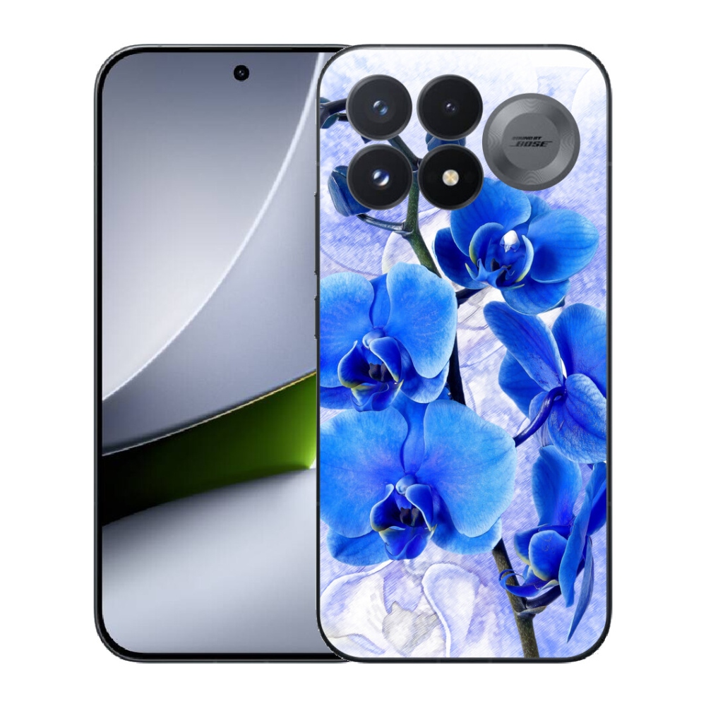 mmCase géltok a Xiaomi Poco F9 Pro 5G-hez – kék virágok