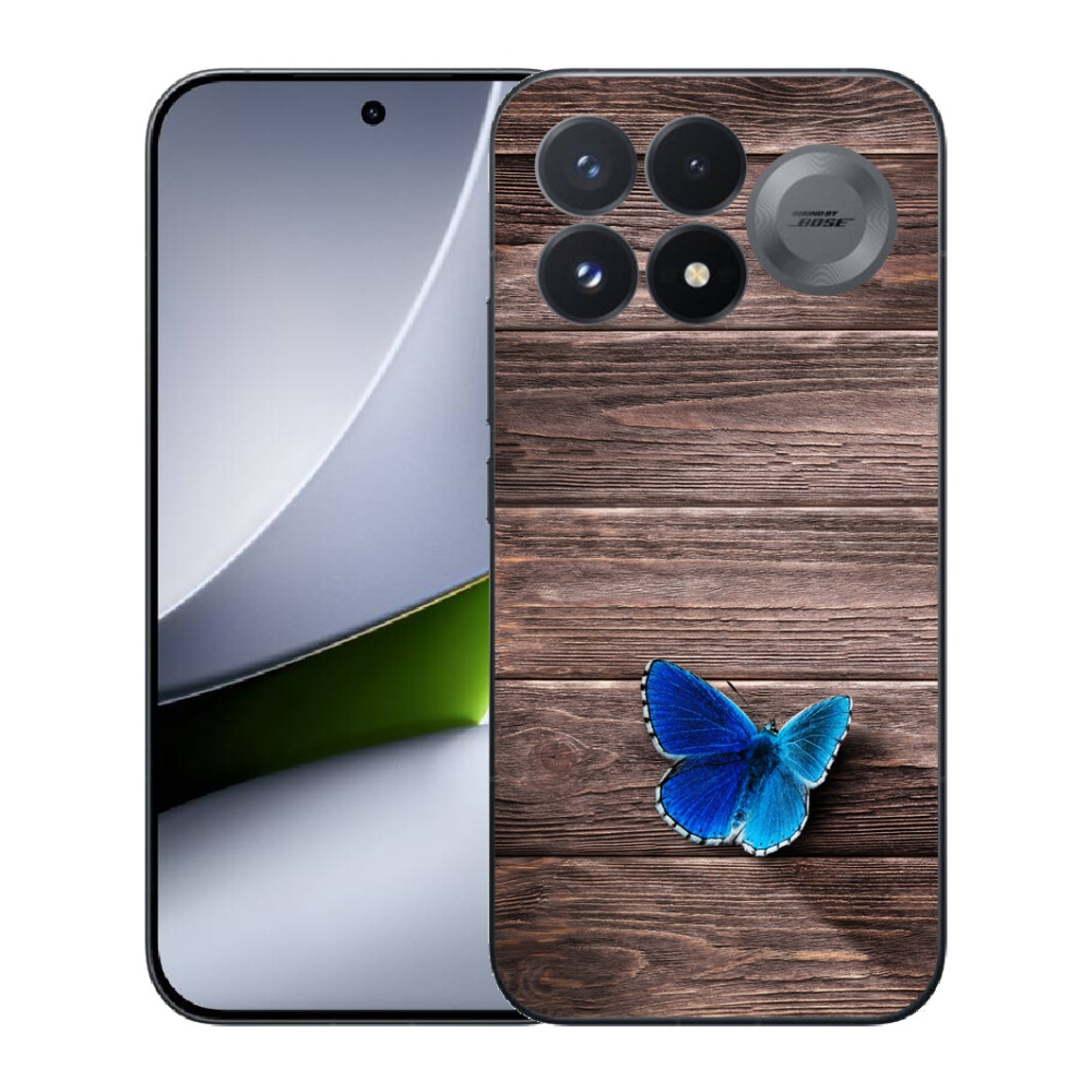 mmCase géltok a Xiaomi Poco F9 Pro 5G-hez – kék pillangó 1