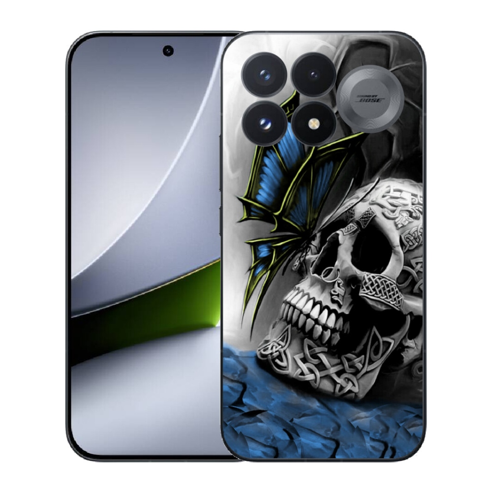 mmCase géltok a Xiaomi Poco F9 Pro 5G-hez – pillangó és koponya