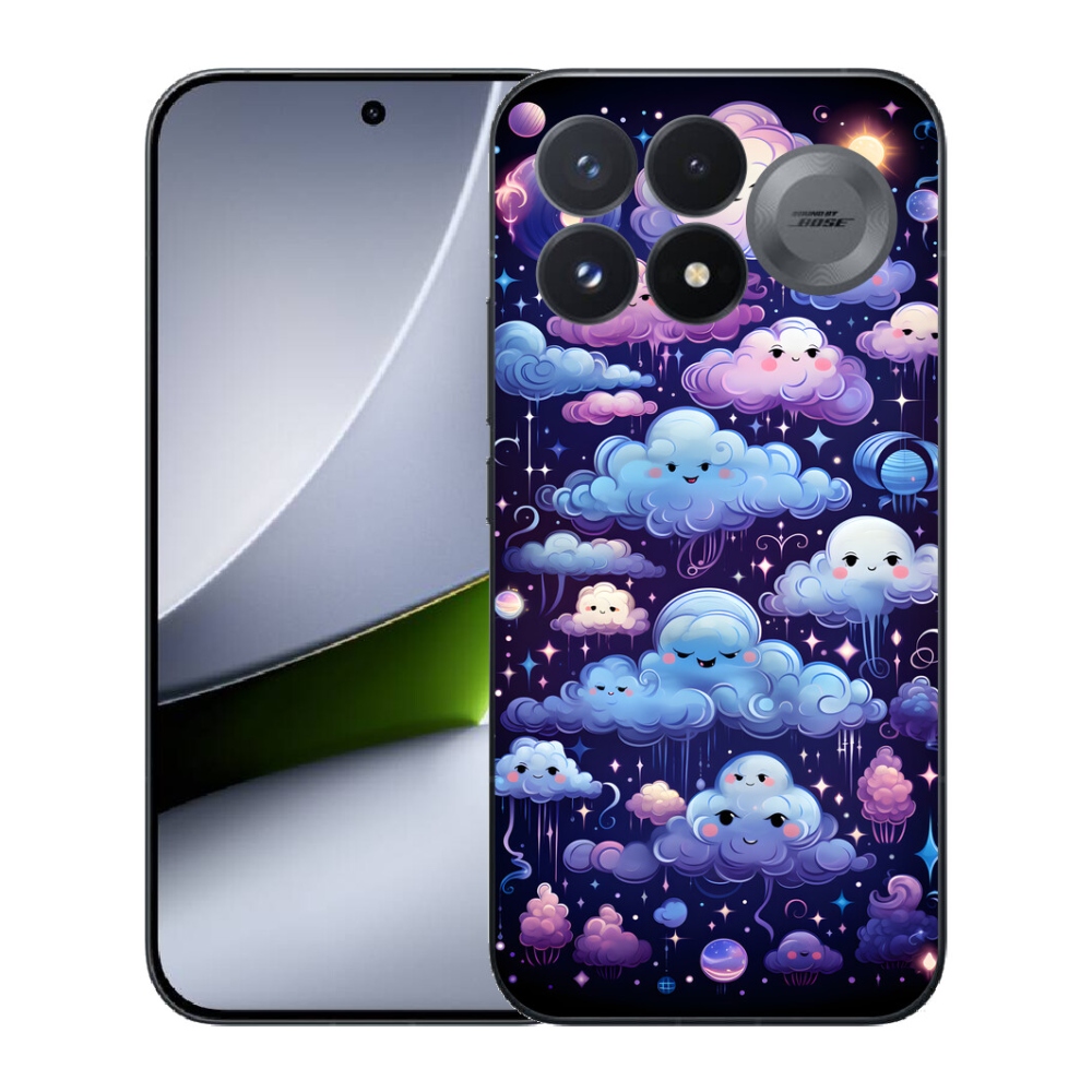 mmCase gél tok a Xiaomi Poco F9 Pro 5G-hez – felhőmintás
