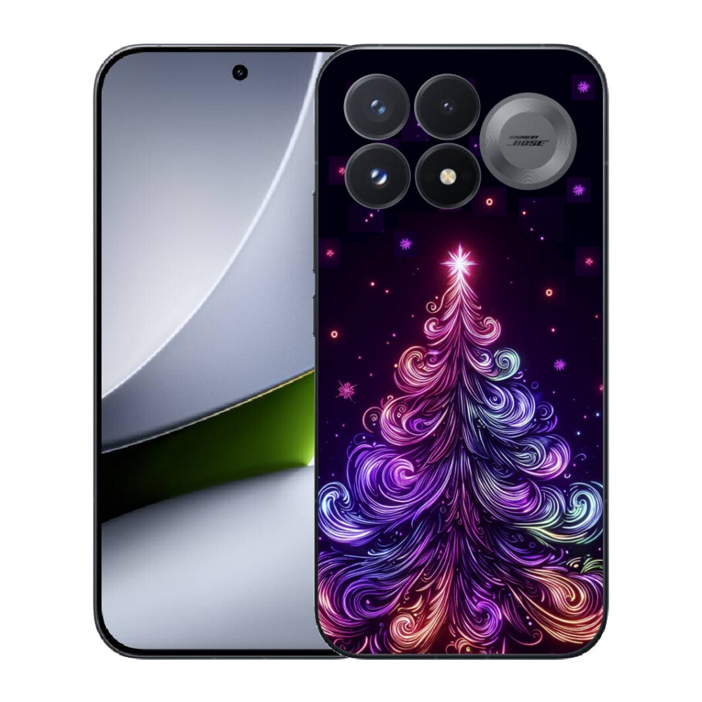 mmCase gél tok a Xiaomi Poco F9 Pro 5G-hez – neon karácsonyfa 1