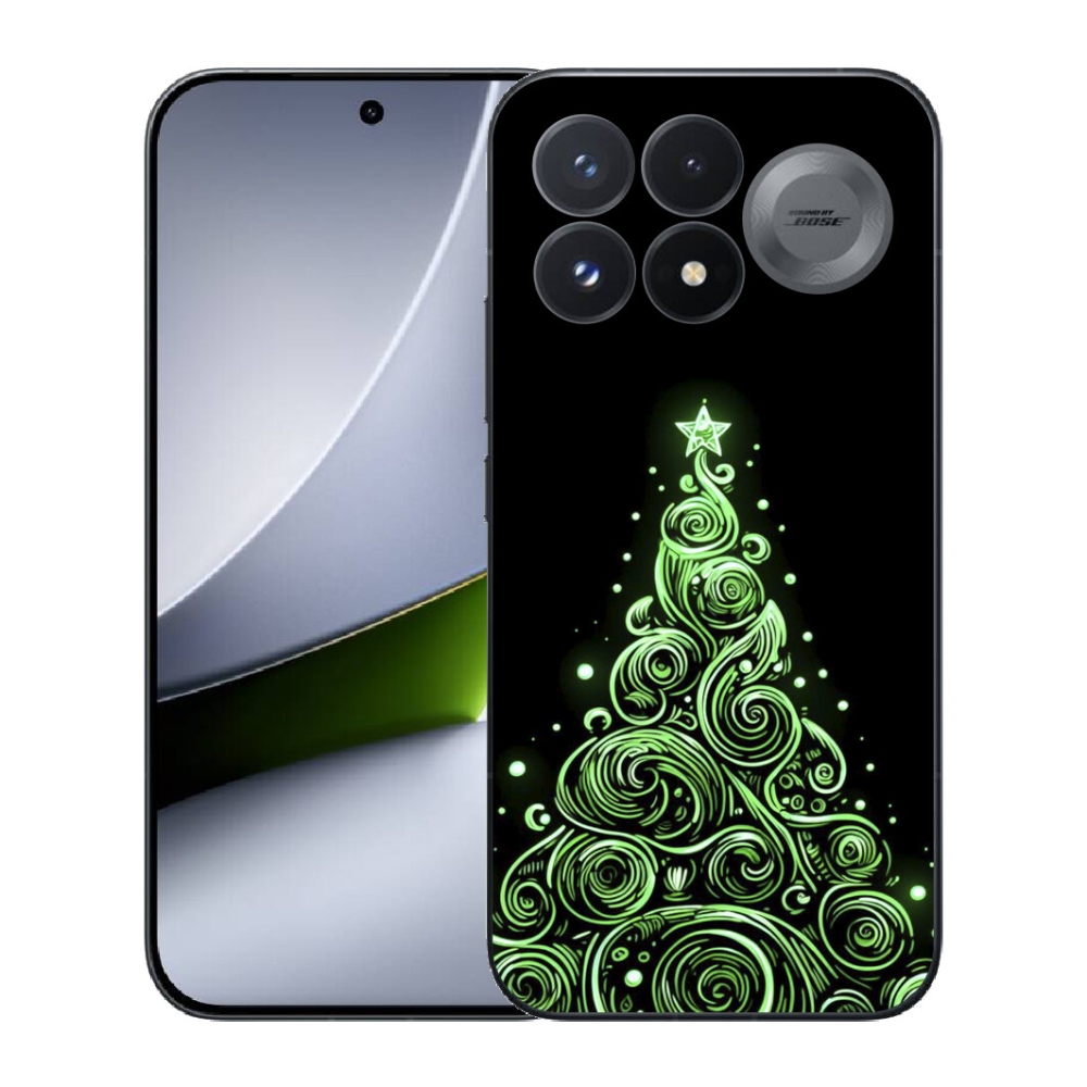 mmCase gél tok a Xiaomi Poco F9 Pro 5G-hez – neon karácsonyfa 3