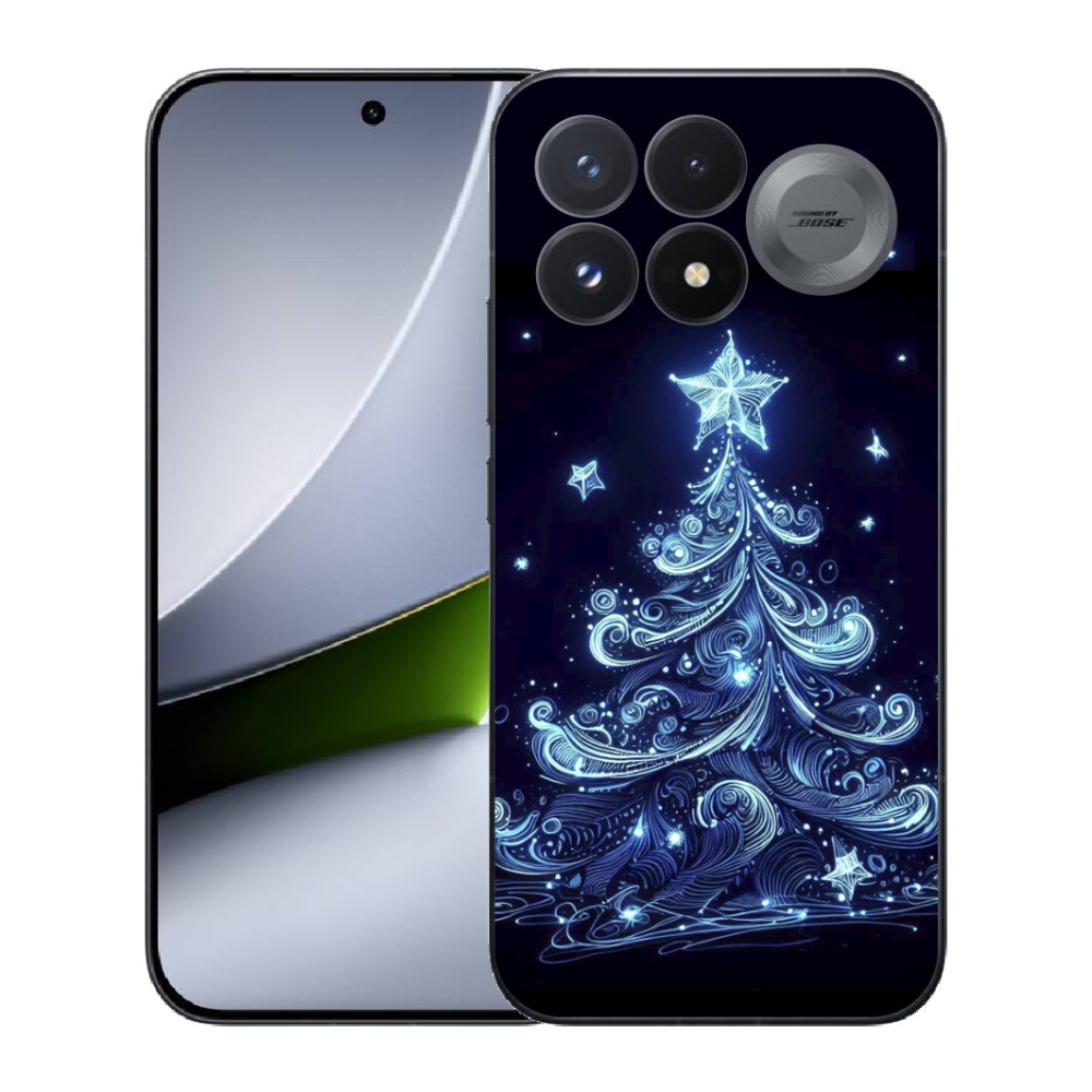 mmCase gél tok a Xiaomi Poco F9 Pro 5G-hez – neon karácsonyfa 4