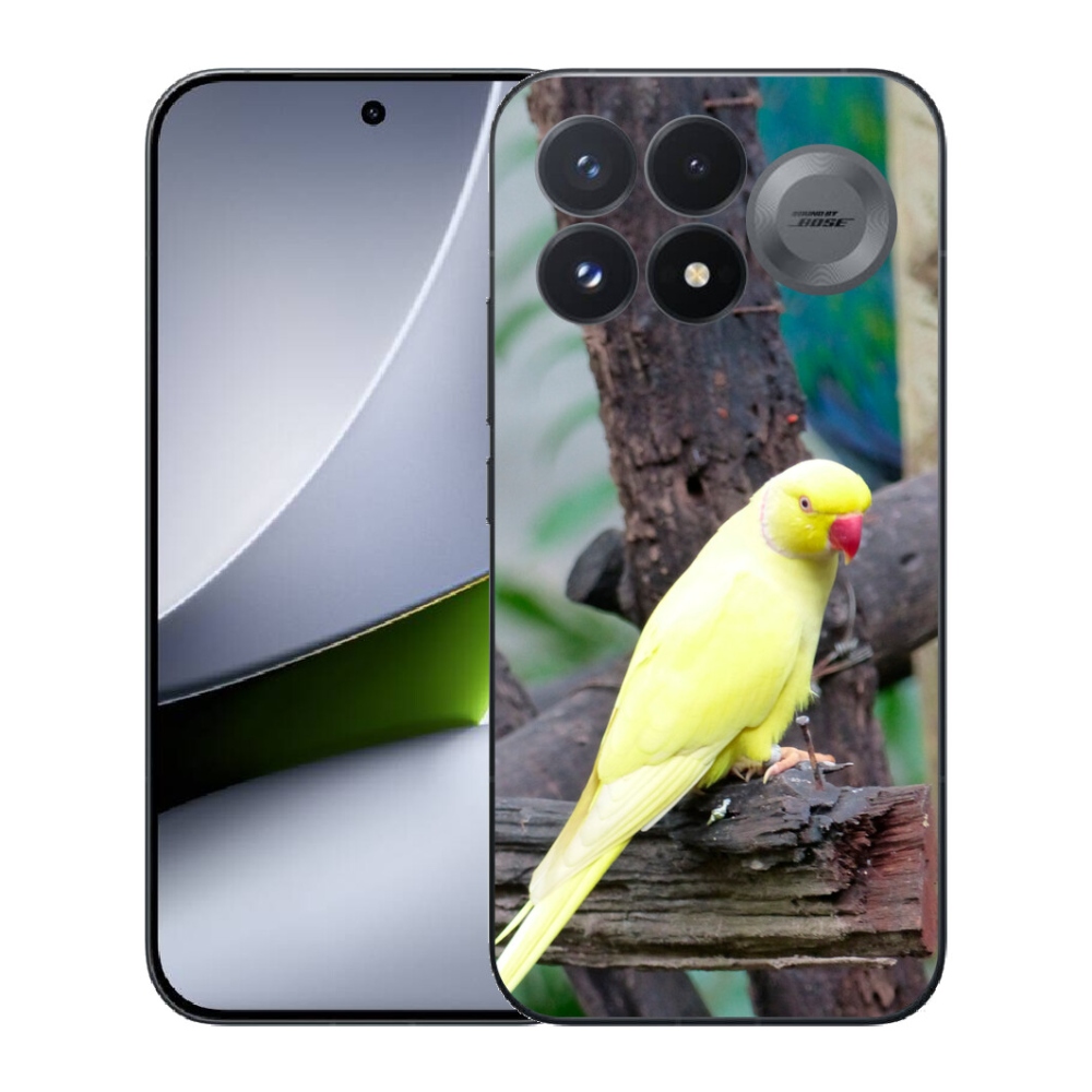 mmCase géltok a Xiaomi Poco F9 Pro 5G-hez – sárga alexandri papagáj