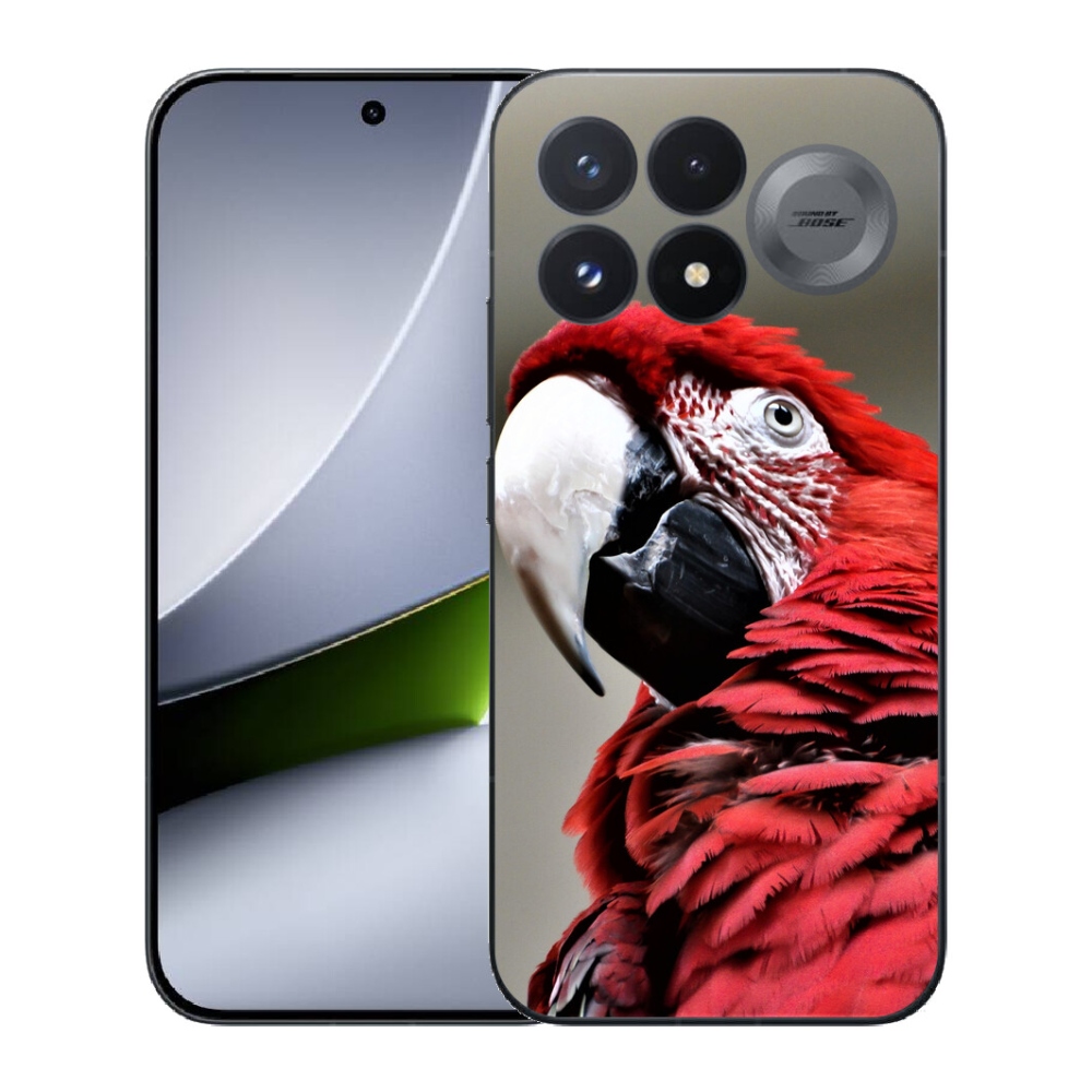 mmCase géltok a Xiaomi Poco F9 Pro 5G-hez – vörös ara papagáj