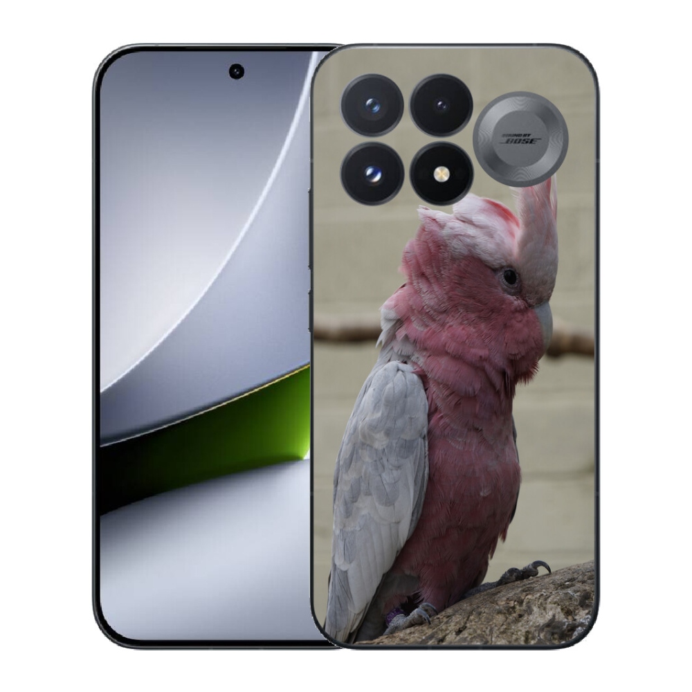 mmCase géltok a Xiaomi Poco F9 Pro 5G-hez – rózsaszín kakadu papagáj