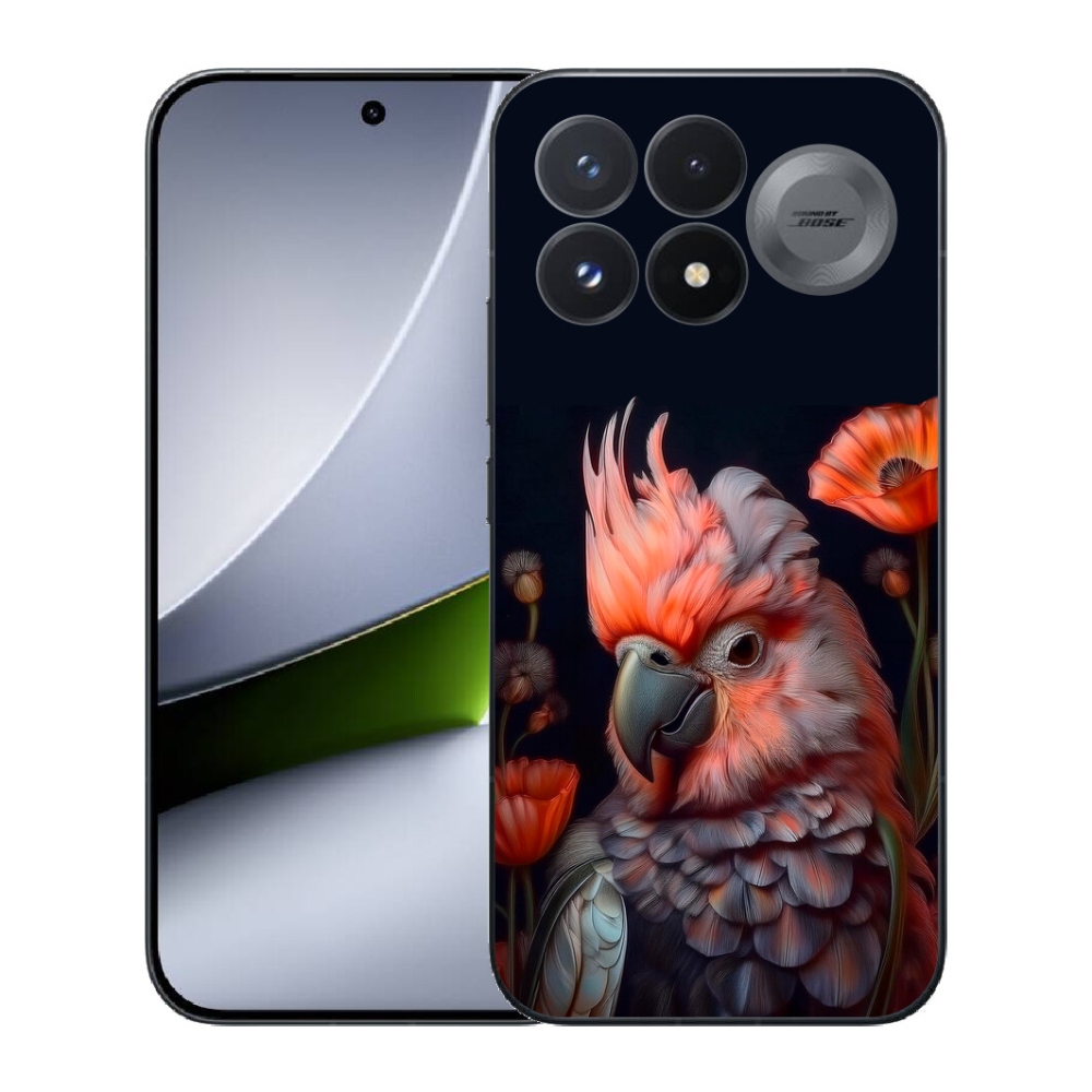 mmCase géltok a Xiaomi Poco F9 Pro 5G-hez – színes kakadu papagáj