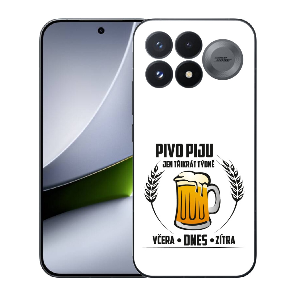 mmCase géltok a Xiaomi Poco F9 Pro 5G-hez – sörös motívum, fehér háttér
