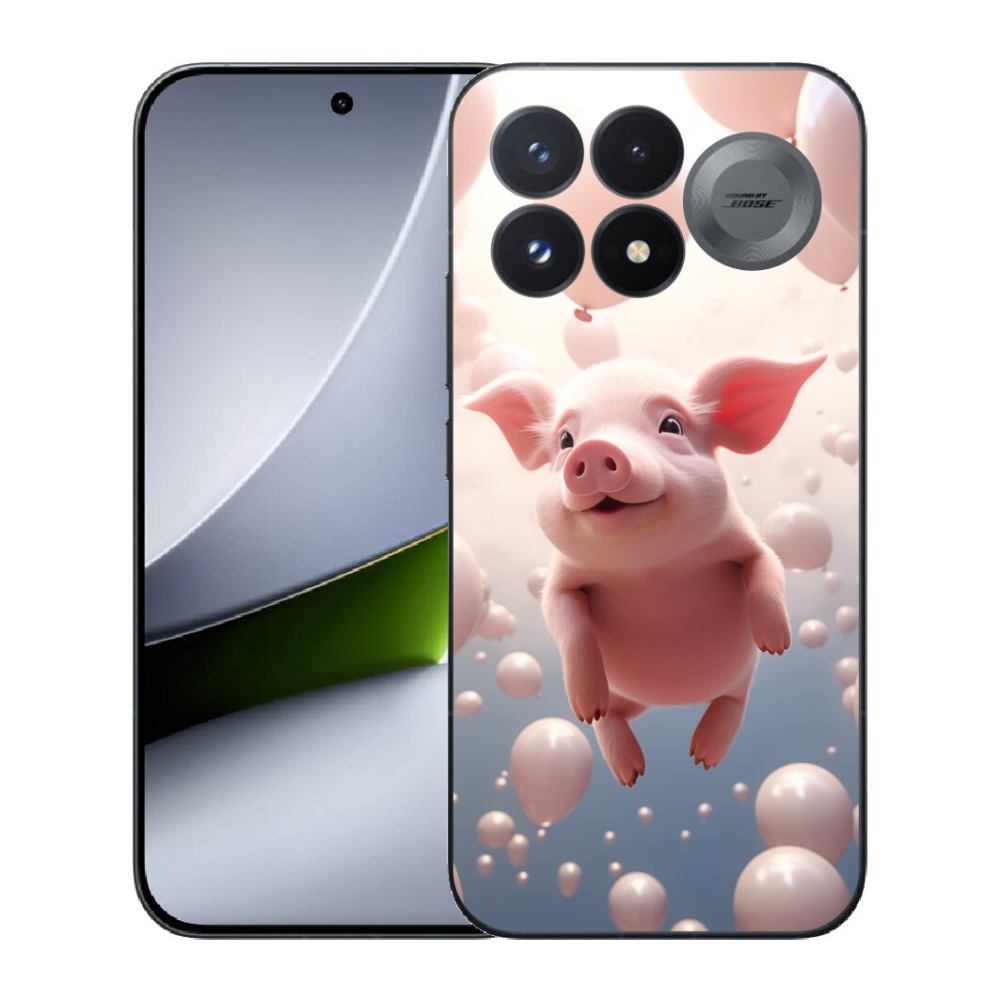 mmCase géltok a Xiaomi Poco F9 Pro 5G-hez – malac léggömbökkel