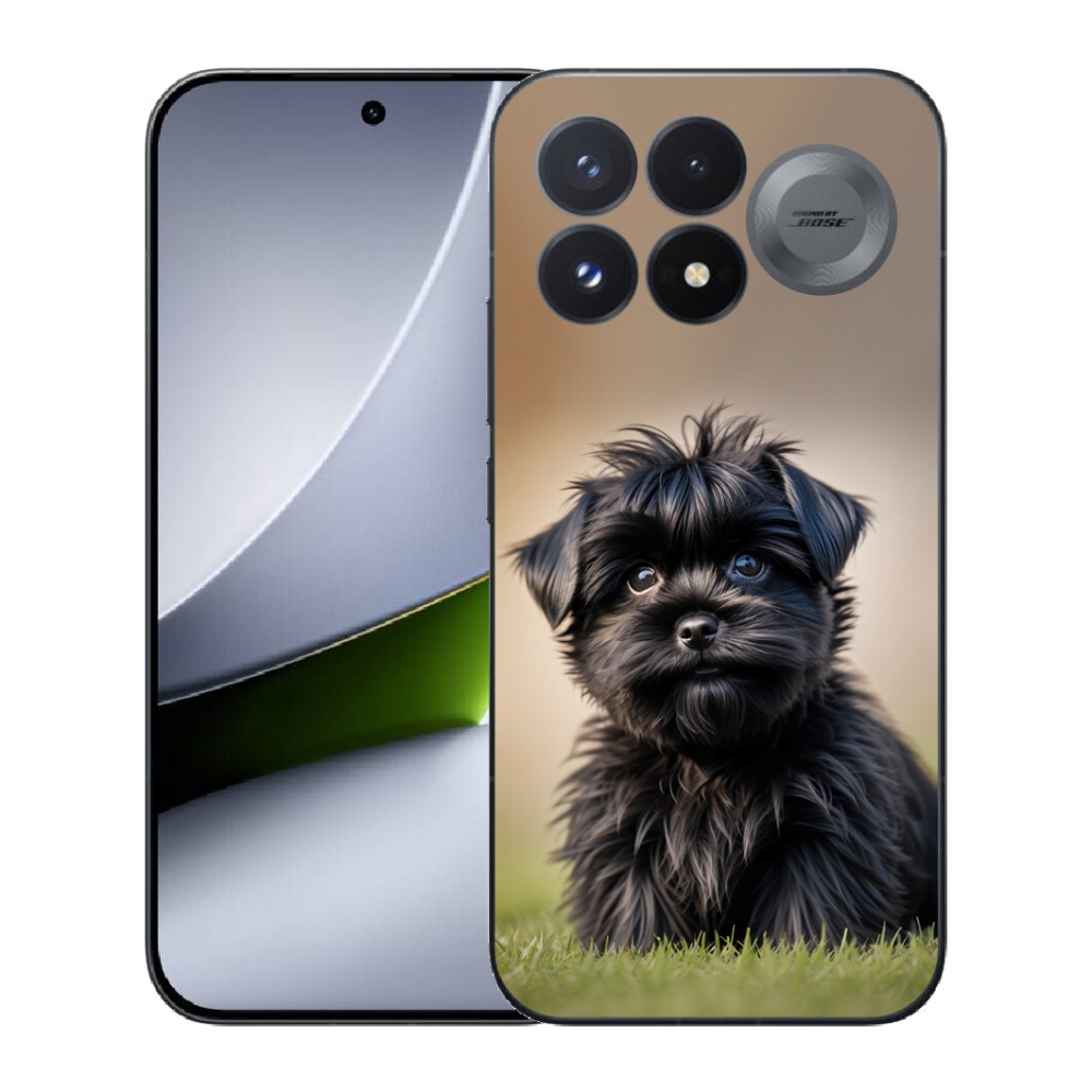 mmCase gél tok a Xiaomi Poco F9 Pro 5G-hez – aranyos fekete kutyus