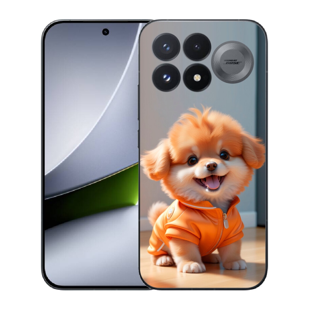 mmCase gél tok a Xiaomi Poco F9 Pro 5G-hez – aranyos pomerániai pulóverben