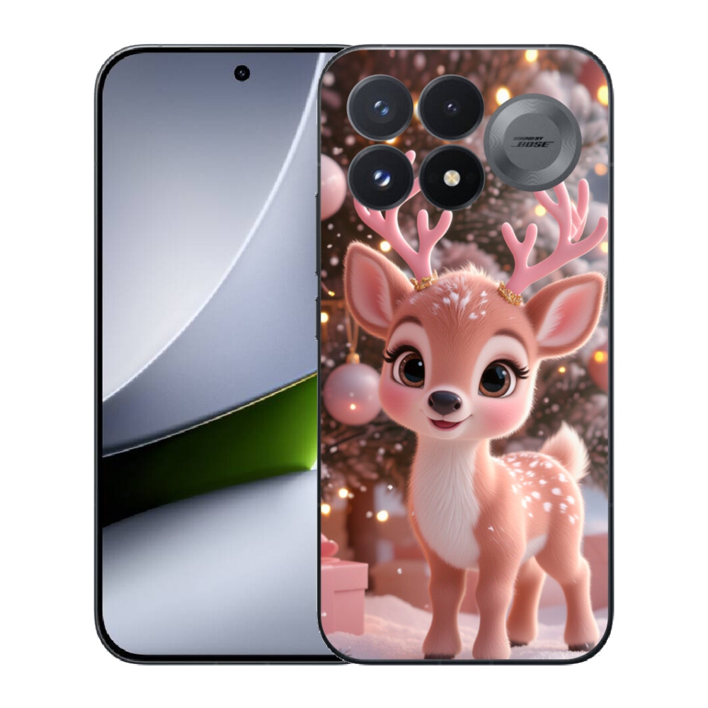 mmCase géltok a Xiaomi Poco F9 Pro 5G-hez – aranyos rénszarvas