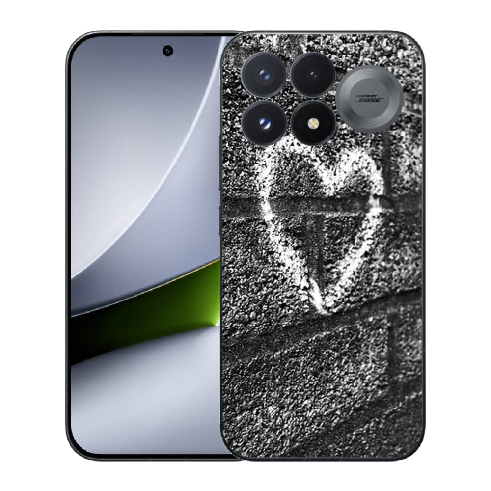 mmCase géltok a Xiaomi Poco F9 Pro 5G-hez – szív a falon