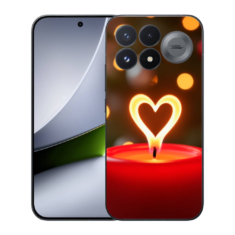 mmCase gél tok a Xiaomi Poco F9 Pro 5G-hez – lángoló szív