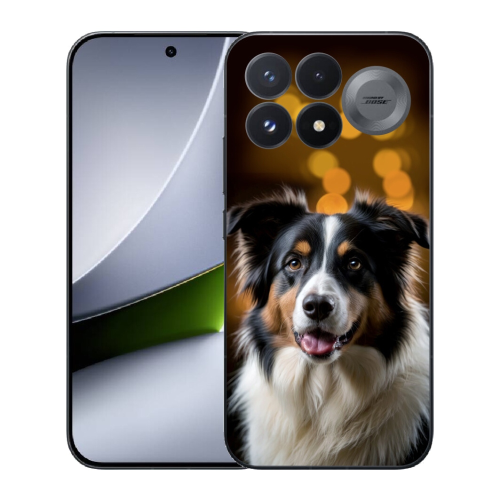 mmCase gél tok a Xiaomi Poco F9 Pro 5G-hez – mosolygós ausztrál juhászkutya