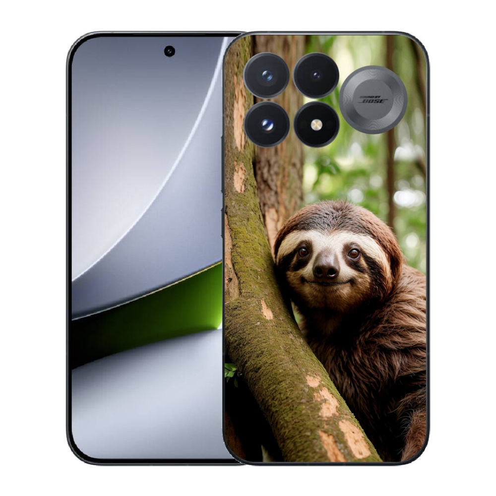 mmCase géltok a Xiaomi Poco F9 Pro 5G-hez – mosolygós lajhár