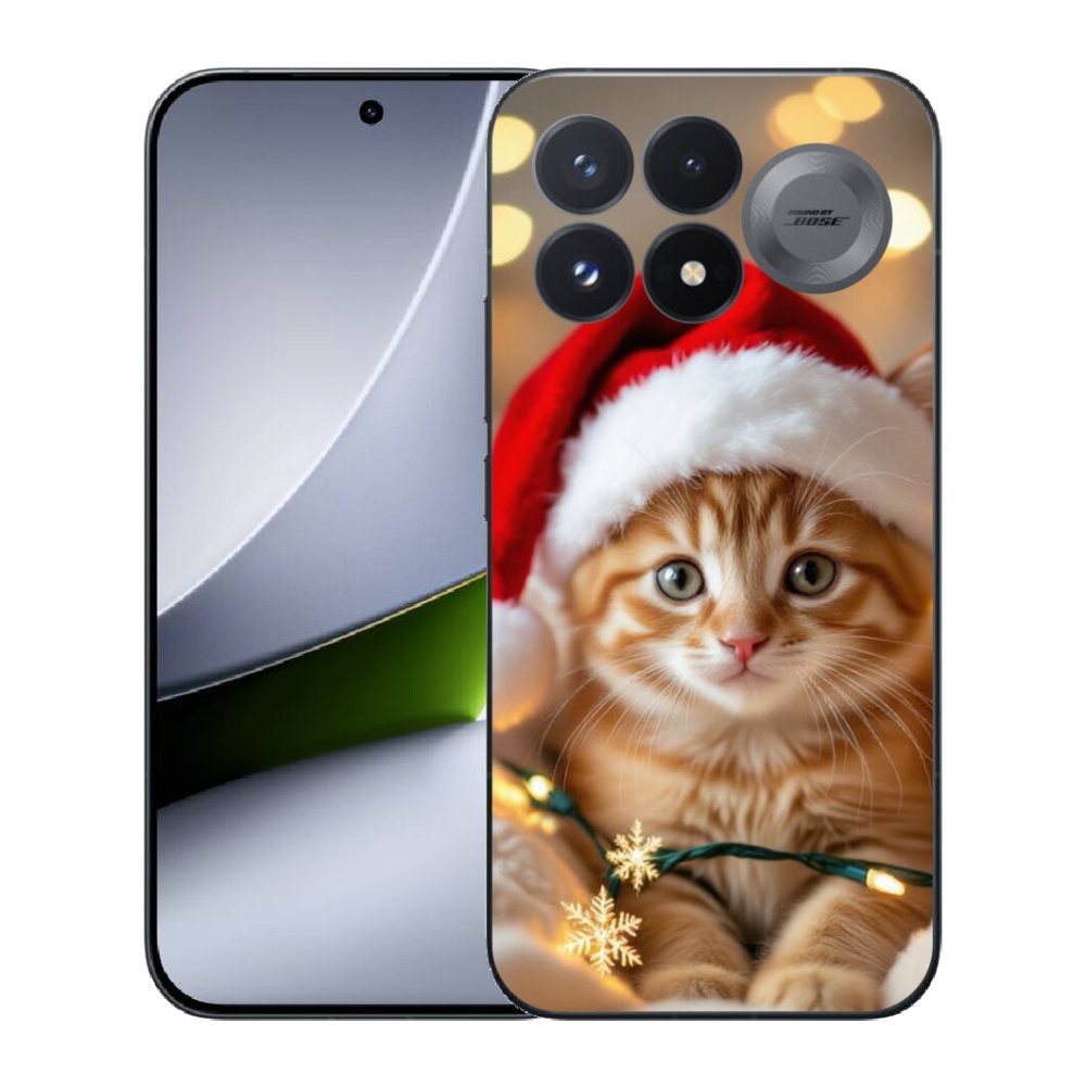 mmCase gél tok a Xiaomi Poco F9 Pro 5G-hez – karácsonyi cica