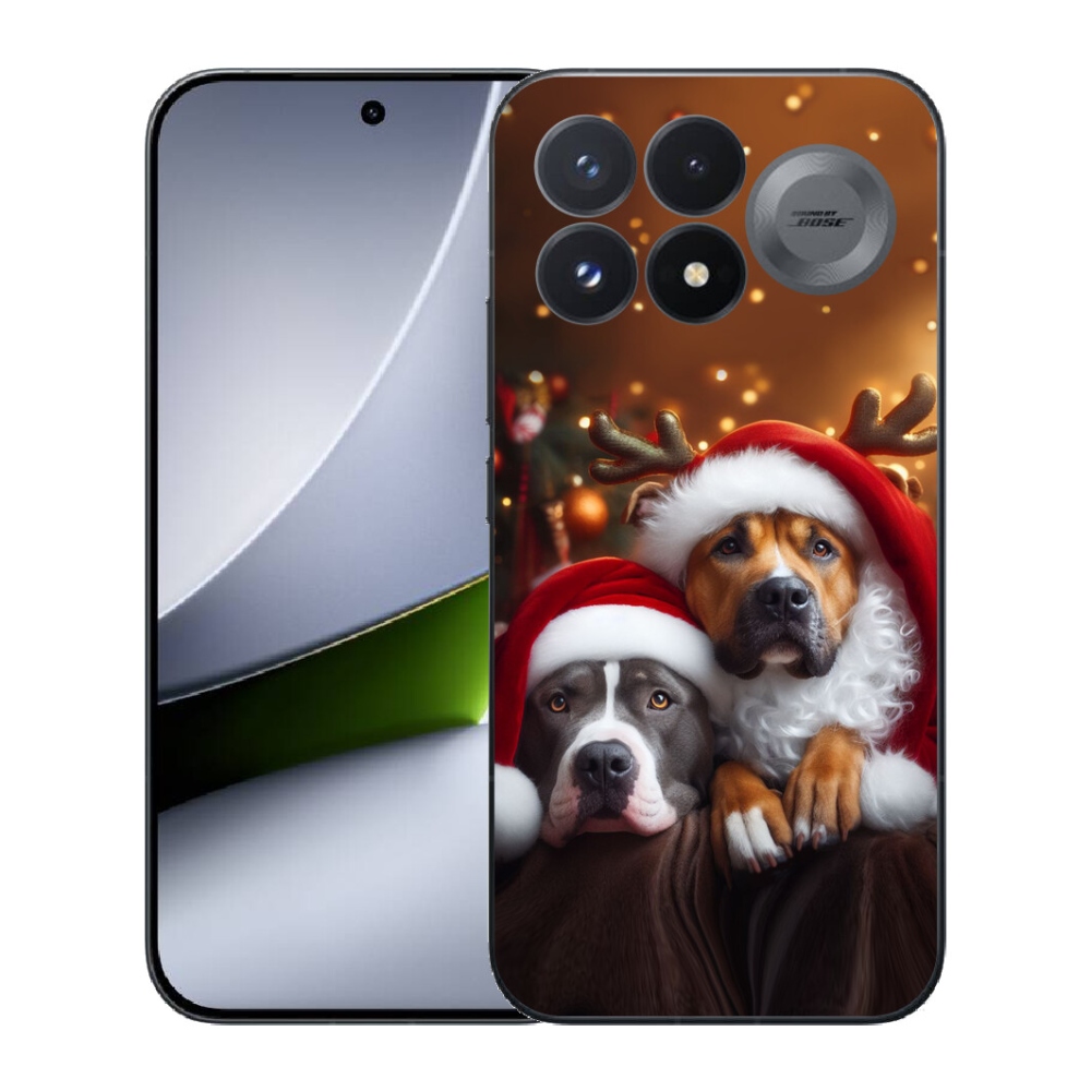 mmCase géltok a Xiaomi Poco F9 Pro 5G-hez – karácsonyi kutyák