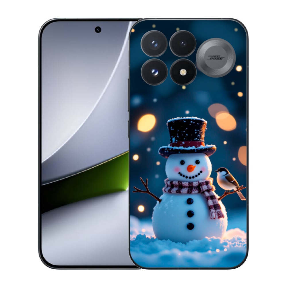 mmCase géltok a Xiaomi Poco F9 Pro 5G-hez – karácsonyi hóember