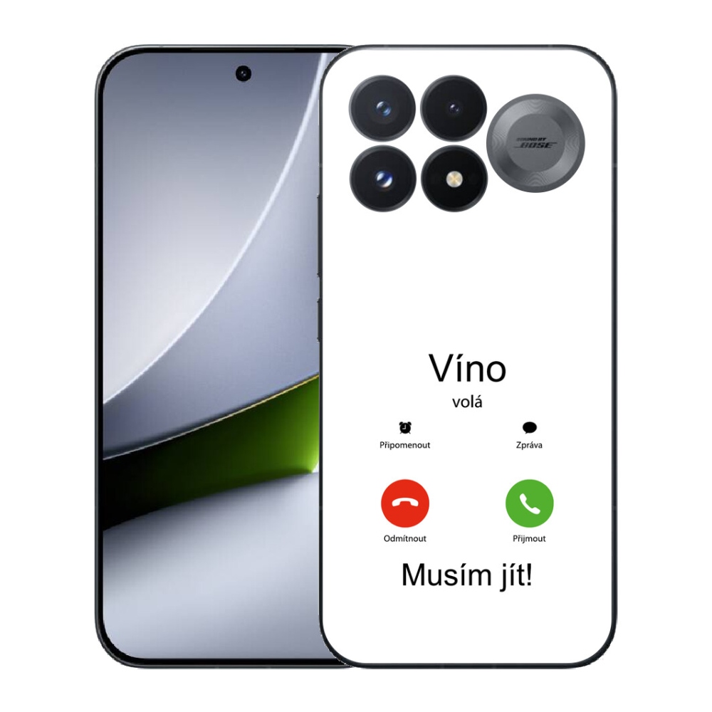 mmCase géltok a Xiaomi Poco F9 Pro 5G-hez – borvörös, fehér háttérrel