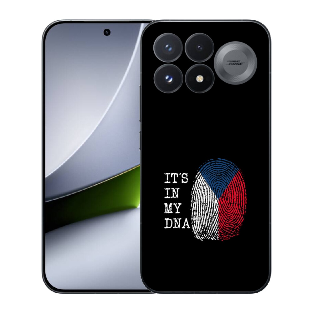 mmCase géltok a Xiaomi Poco F9 Pro 5G-hez – zászló, ujjlenyomat, fekete háttér