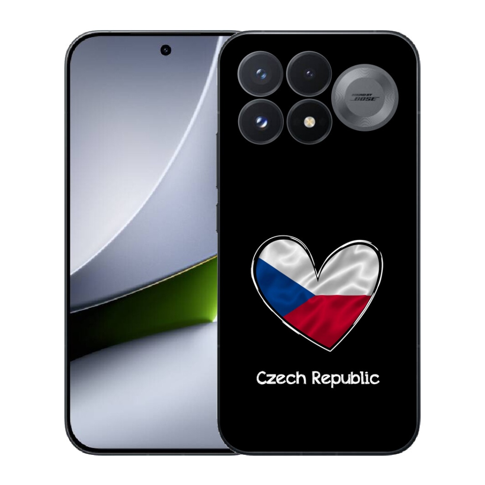 mmCase géltok a Xiaomi Poco F9 Pro 5G-hez – zászló, szív, fekete háttér