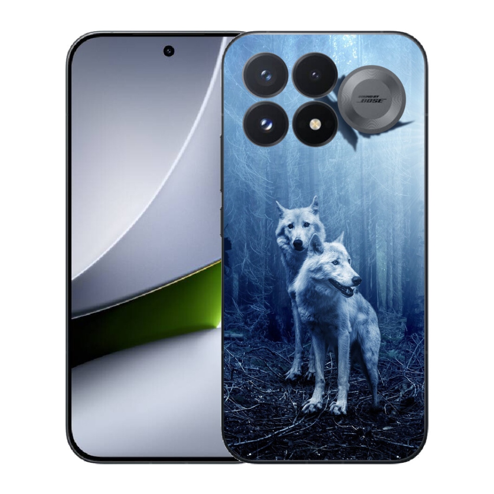 mmCase géltok a Xiaomi Poco F9 Pro 5G-hez – farkasok az erdőben