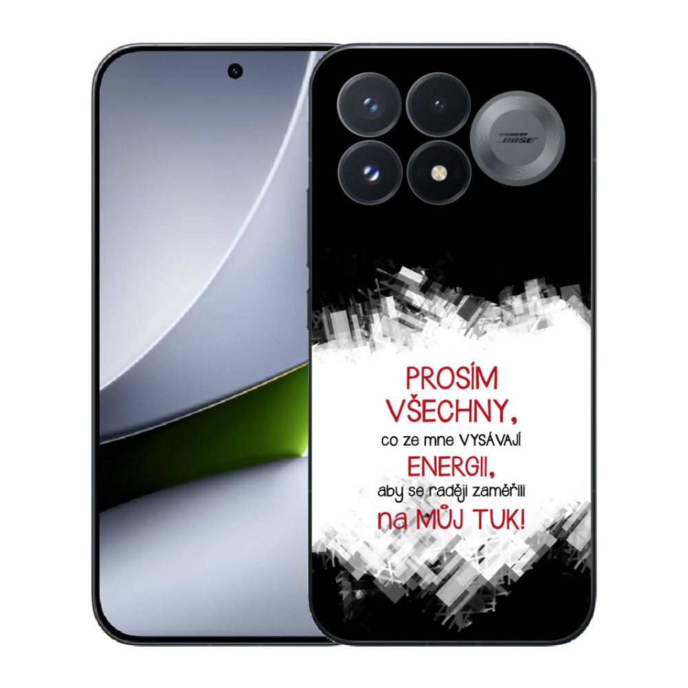 mmCase géltok a Xiaomi Poco F9 Pro 5G-hez – vicces felirat, 1 db, piros