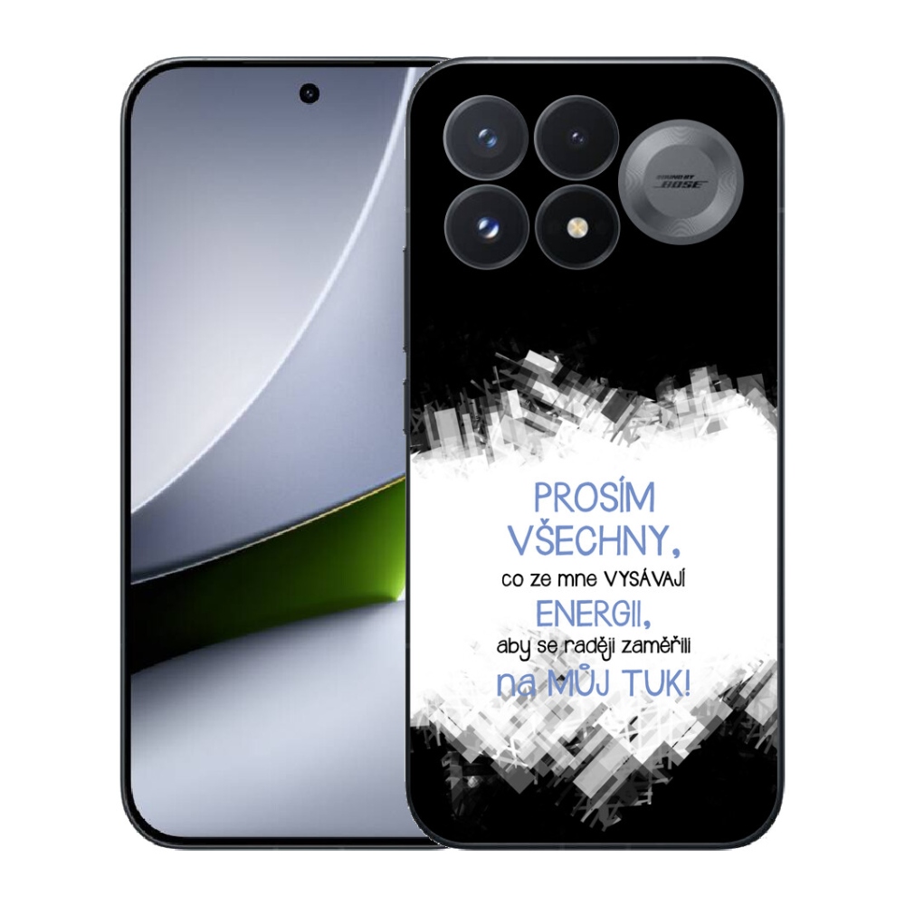 mmCase géltok a Xiaomi Poco F9 Pro 5G-hez – vicces felirat, 1 db, kék