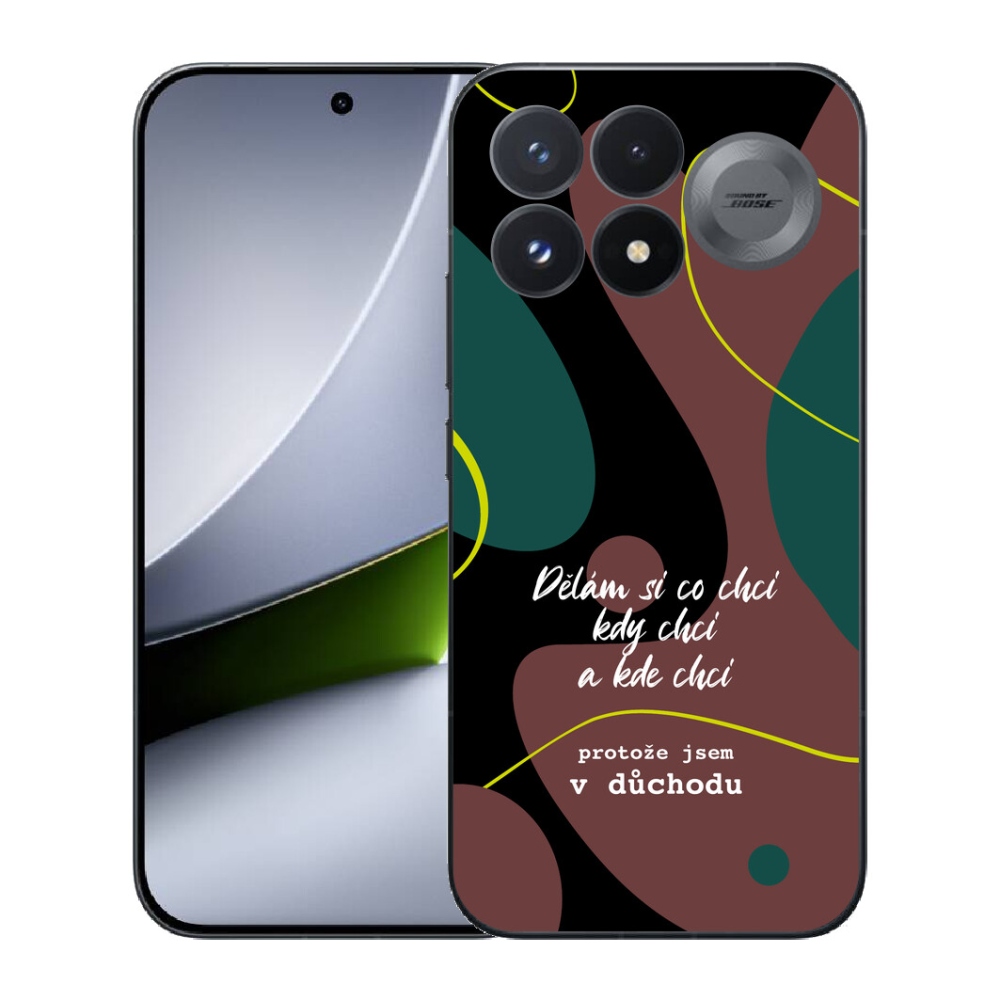 mmCase géltok a Xiaomi Poco F9 Pro 5G-hez – vicces felirat, 10 fekete háttér