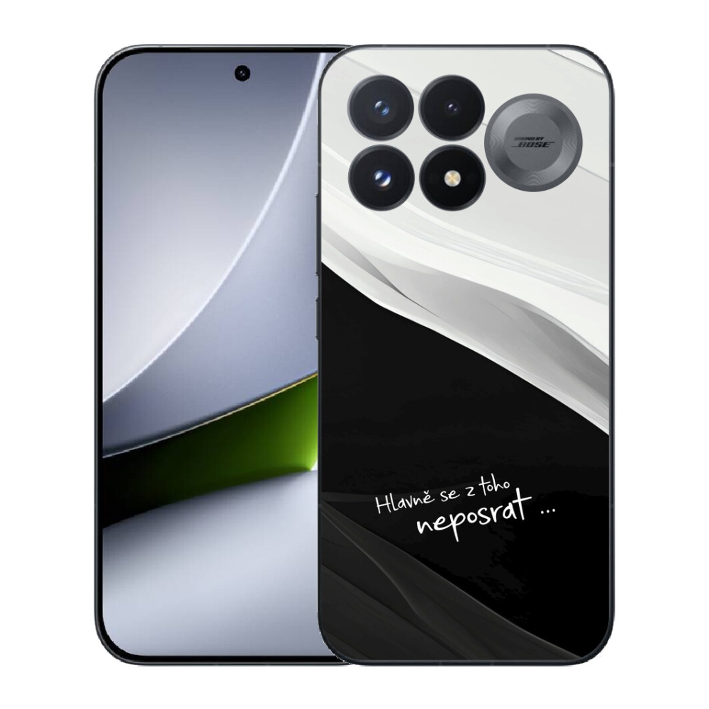 mmCase gél tok a Xiaomi Poco F9 Pro 5G-hez – vicces szöveg, 13 fekete-fehér háttér