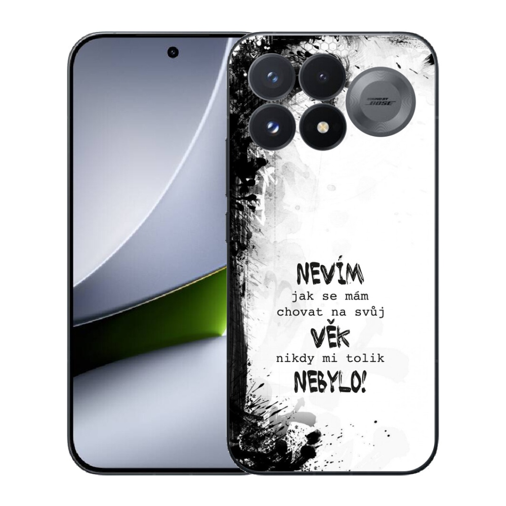 mmCase géltok a Xiaomi Poco F9 Pro 5G-hez – vicces felirat, 14, fehér háttér