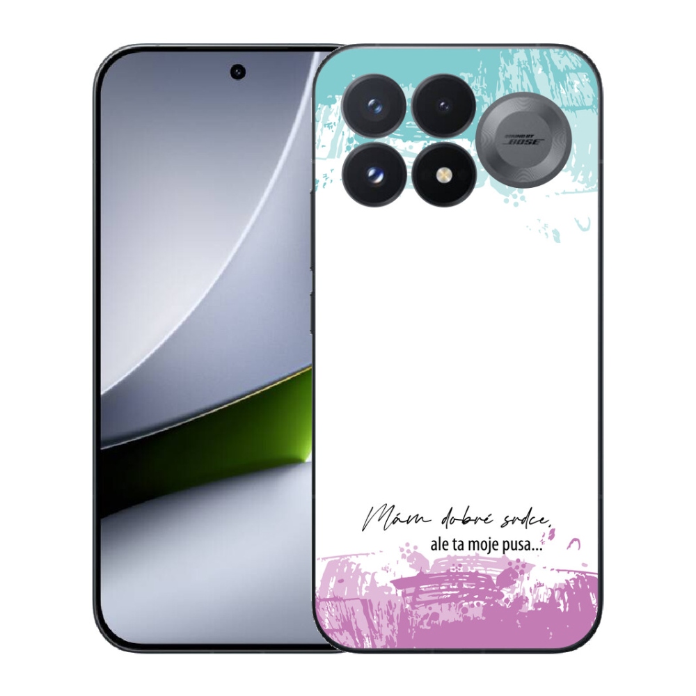 mmCase géltok a Xiaomi Poco F9 Pro 5G-hez – vicces felirat, 3 fehér háttér