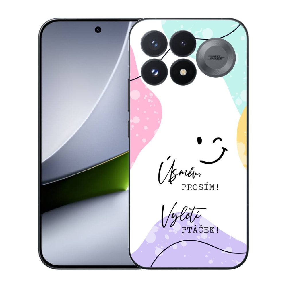 mmCase géltok a Xiaomi Poco F9 Pro 5G-hez – vicces felirat, 4 fehér háttér