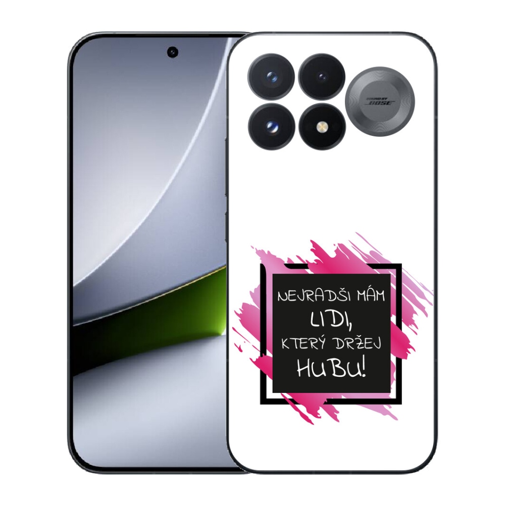 mmCase géltok a Xiaomi Poco F9 Pro 5G-hez – vicces felirat, 7 fekete-fehér háttér