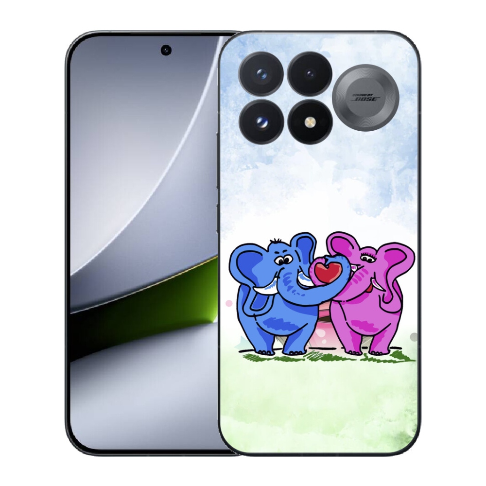 mmCase géltok a Xiaomi Poco F9 Pro 5G-hez – szerelmes elefántok