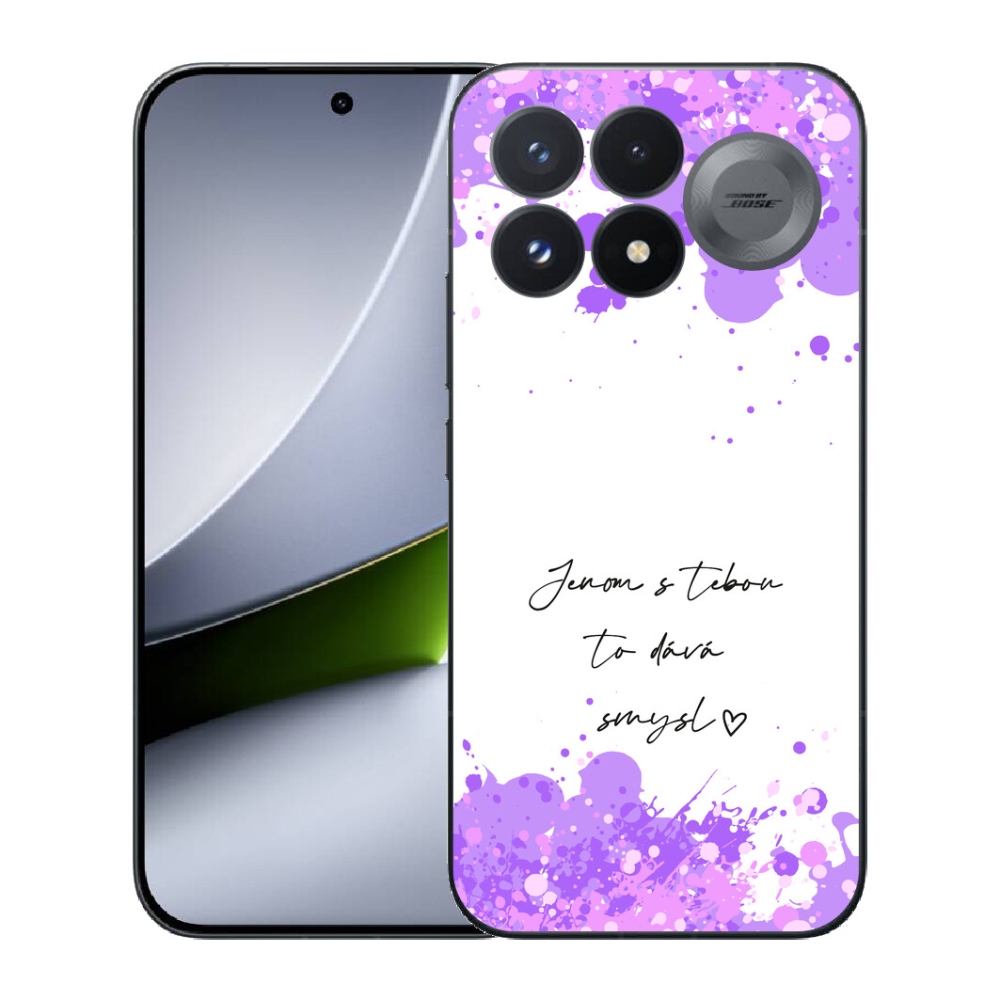 mmCase gél tok a Xiaomi Poco F9 Pro 5G-hez – szerelmes felirat fehér háttérrel