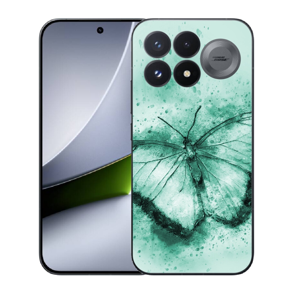 mmCase géltok a Xiaomi Poco F9 Pro 5G-hez – zöld pillangó