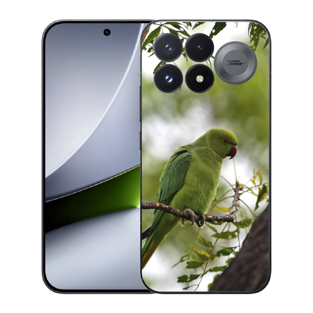 mmCase géltok a Xiaomi Poco F9 Pro 5G-hez – zöld papagáj