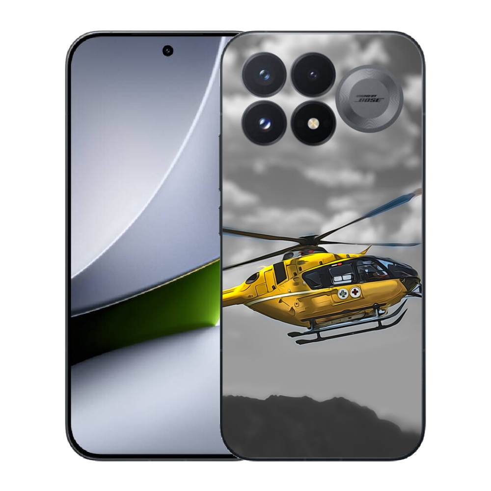 mmCase géltok a Xiaomi Poco F9 Pro 5G-hez – sárga helikopter