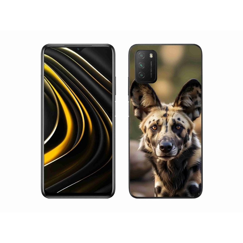 Gél borítás mmCase a Xiaomi Poco M3-hoz - Afrikai vadkutya