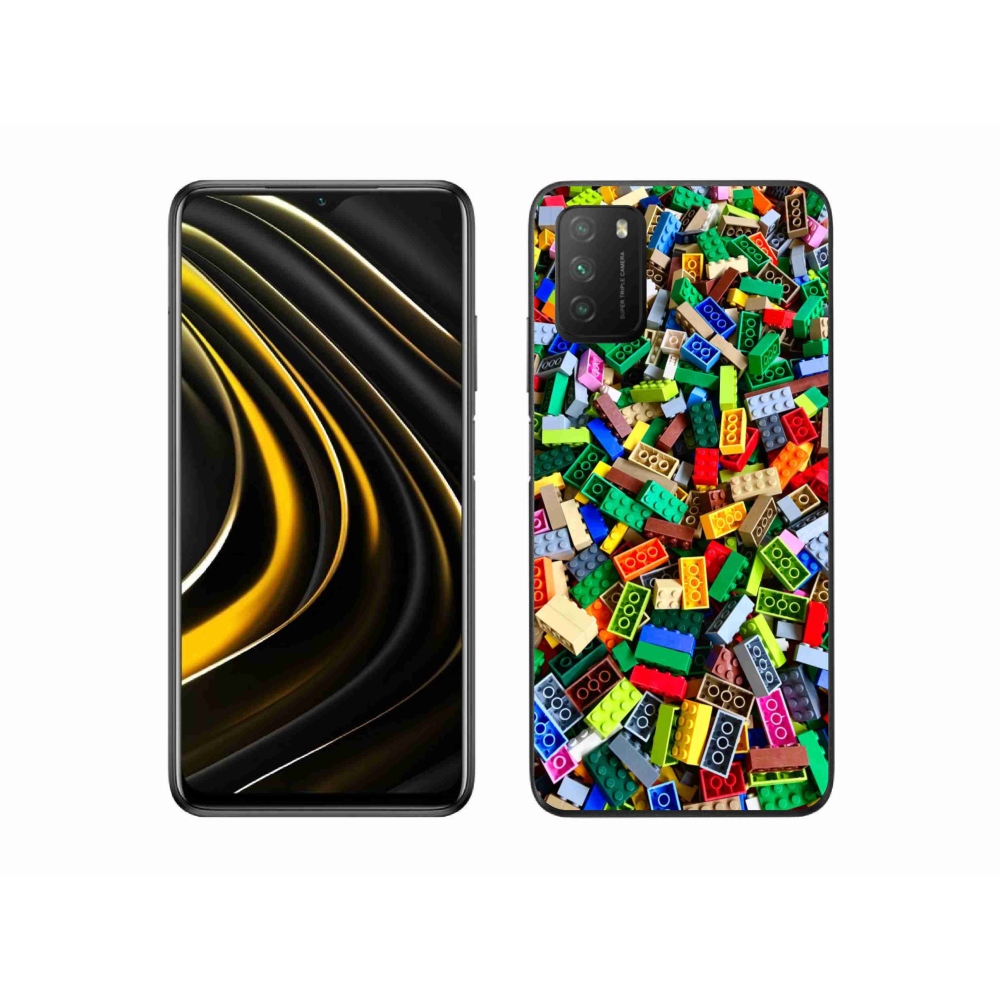 Gél borítás mmCase a Xiaomi Poco M3-hoz - színes építőelemek