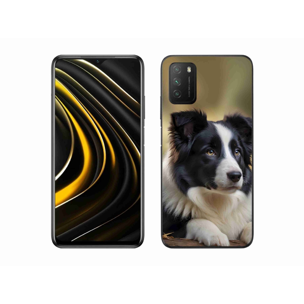 Gél borítás mmCase a Xiaomi Poco M3-hoz - border collie 2