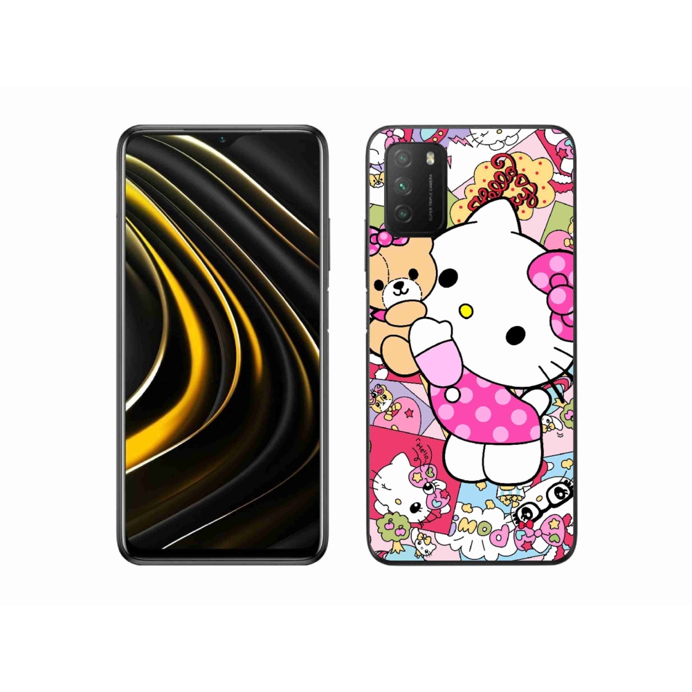 Gél borítás mmCase a Xiaomi Poco M3-hoz - aranyos cica